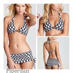 NWT $280 TORY BURCH XS & XS DARBY DOT SKIRTED 2 PC